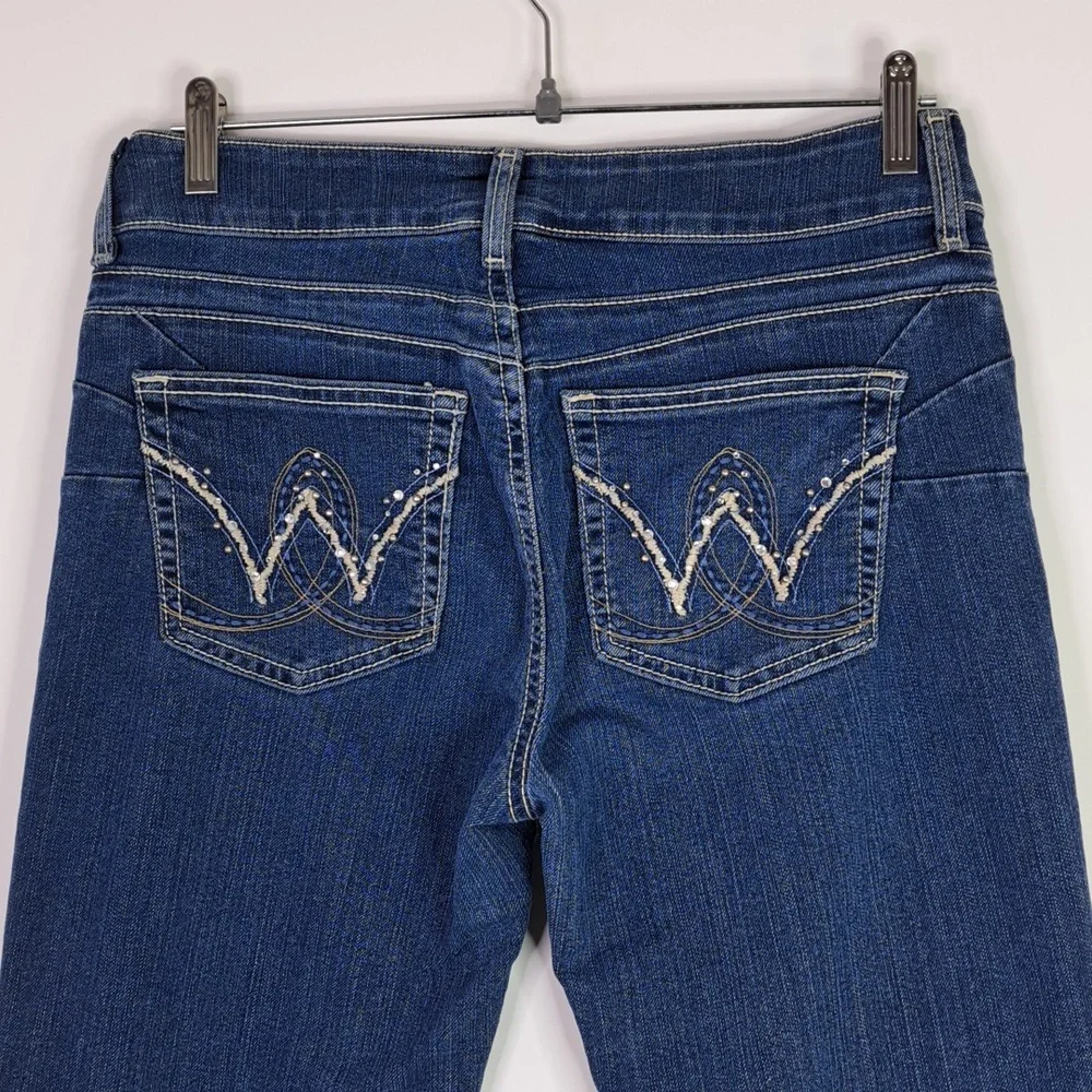 Wrangler Bootcut Mid-Rise Blue Jeans Size 7/8 ×32 Style 10MWBAR - Picture 6 of 15